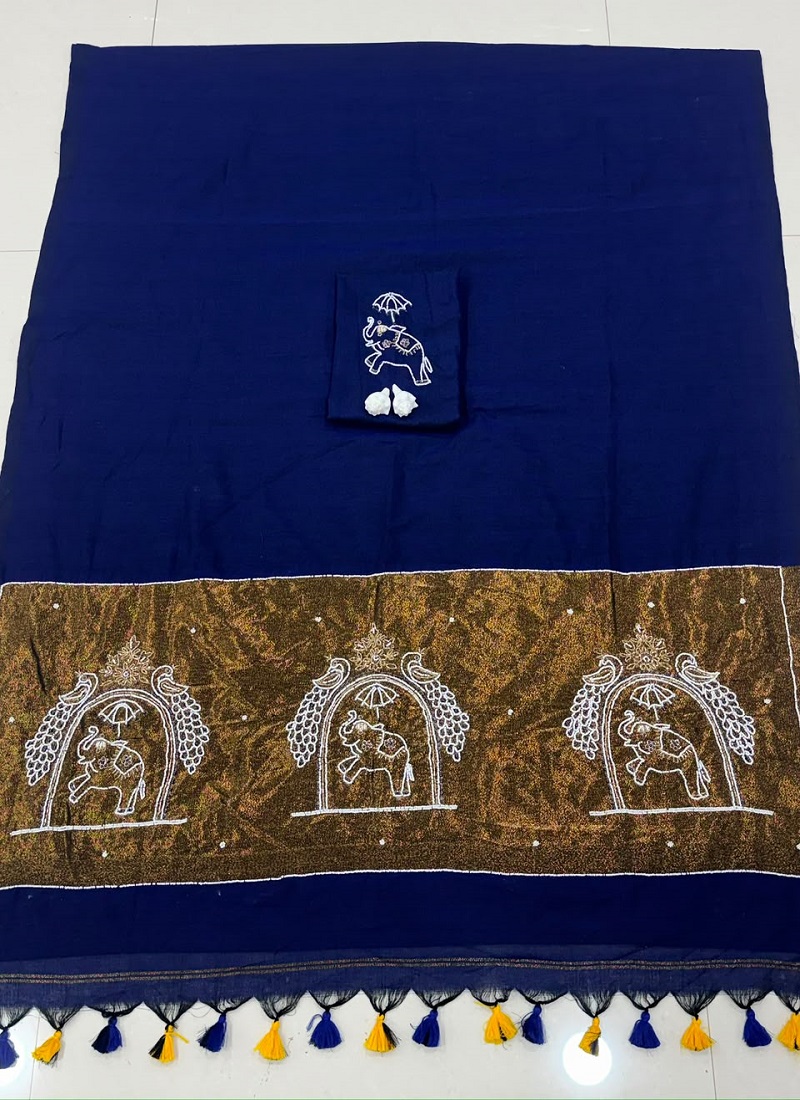 Tew Pure Handloom Cotton Lagadi Pattu Saree